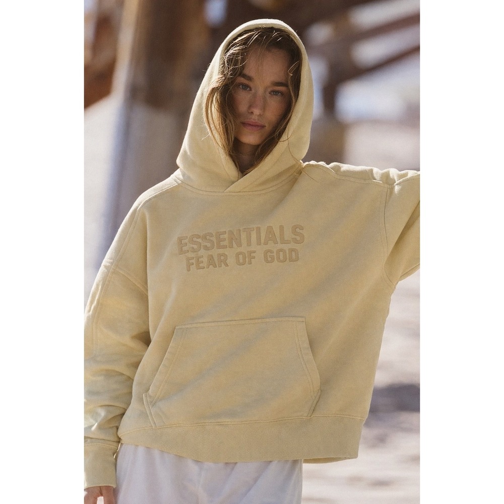 Fear of God Essentials Hoodie Tuscan Embossed Logo Pullover NWT Sz:XXL